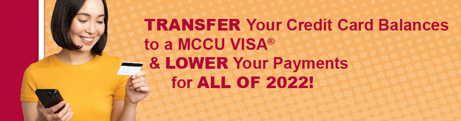 Transfer your credit card balances to a lower rate for all of 2022!