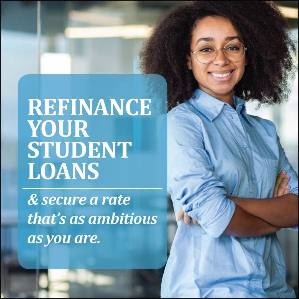 Refinance your student loans & secure a rate that's as ambitious as you are.
